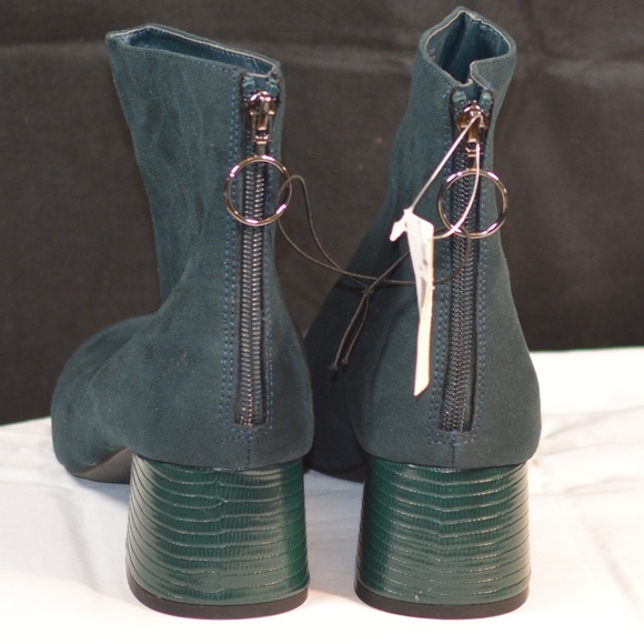 Teal Ankle Booties Sz 9 NWT - Picture 3 of 4